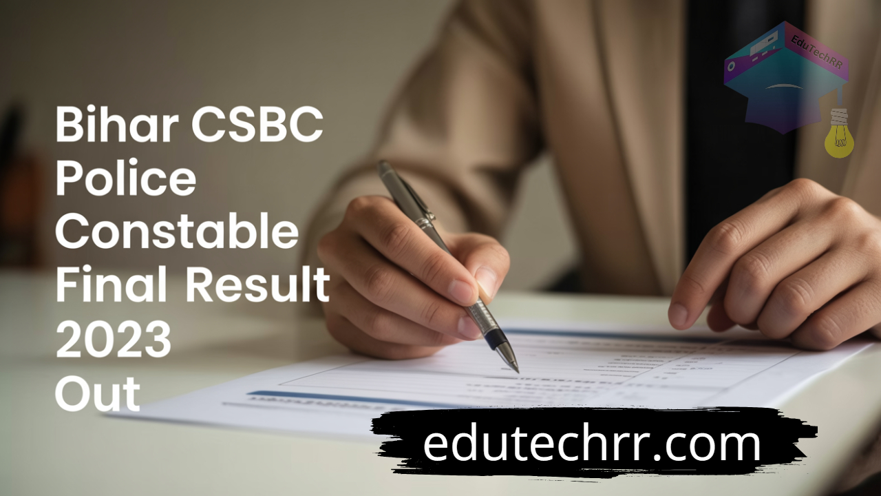 Bihar Police Constable Final examination result 2023